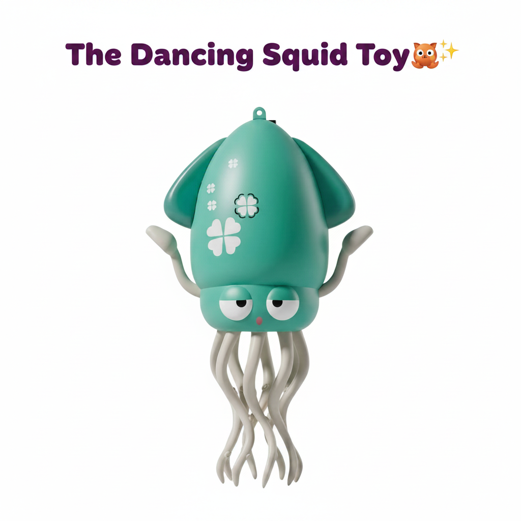Electric Dancing Squid Toy with LED Lights & Music | USB Rechargeable
