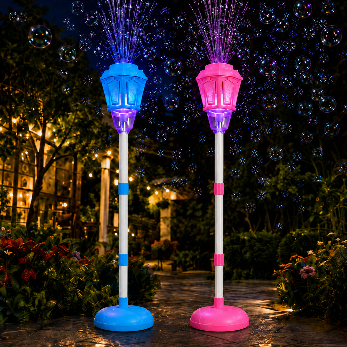 Automatic Bubble Machine for Kids with Lights, Music & Remote Control