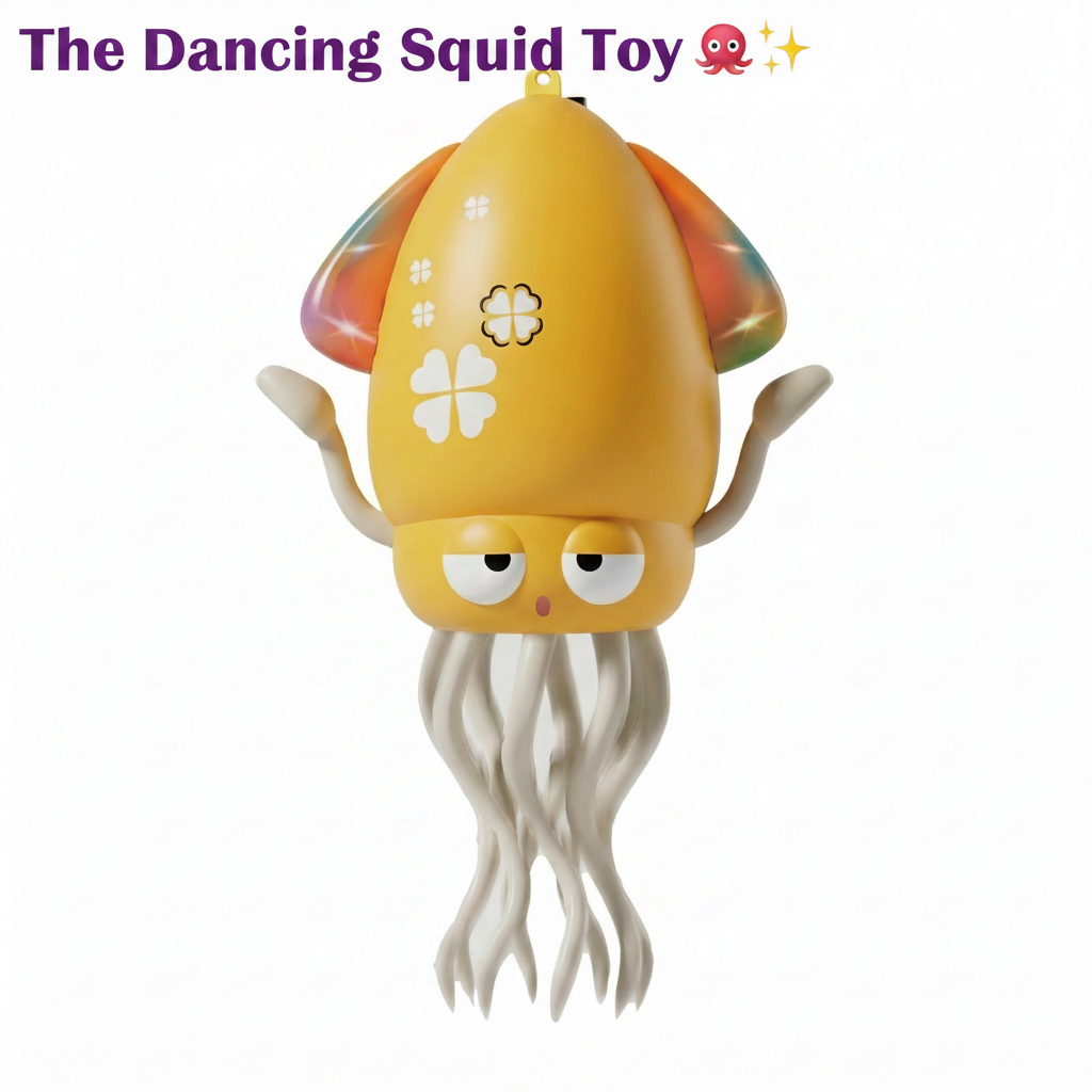 Electric Dancing Squid Toy with LED Lights & Music | USB Rechargeable